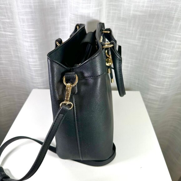 Nine West Lynn Black Classic Satchel - NEW - Picture 10 of 14